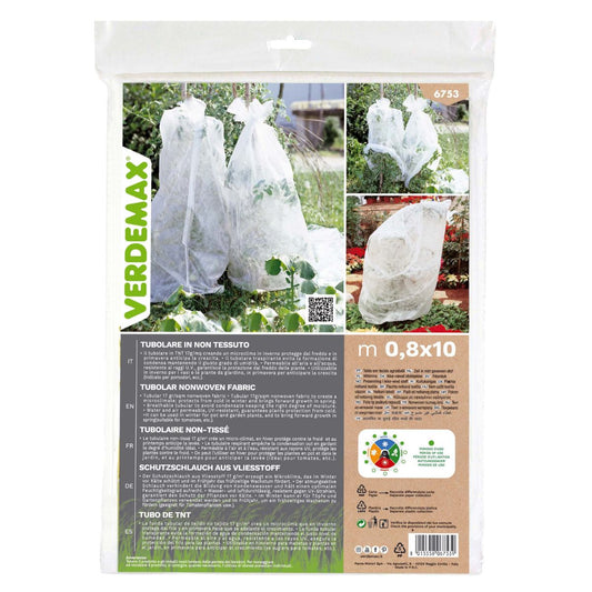 Tela protección de cultivos antiheladas tubular Verdemax 0,8 x 10 m