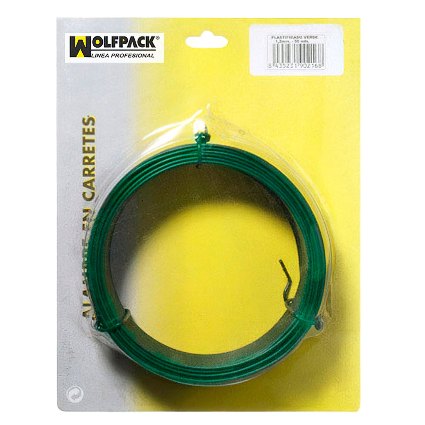 Alambre Plastificado 1,2 Mm. Verde (rollo 50 Metros)_0