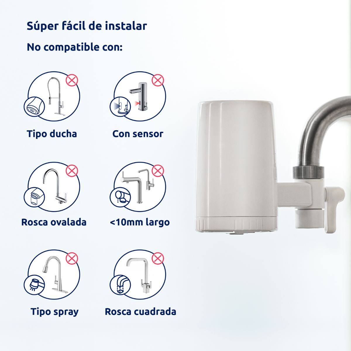 Filtro de agua para grifo Essential Tappwater