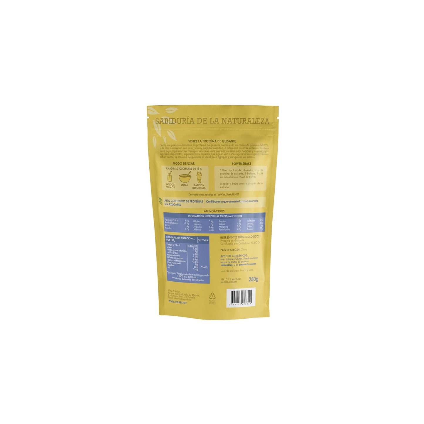 Proteina de Guisante ISWARI 250g
