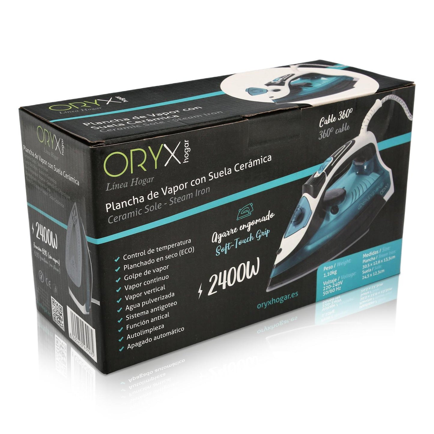 Plancha De Vapor Profesional 2.400 Watt. Vapor Constante Y Golpe De Vapor, Suela Ceramica, Vapor Vertical, Sistema Antical,_3