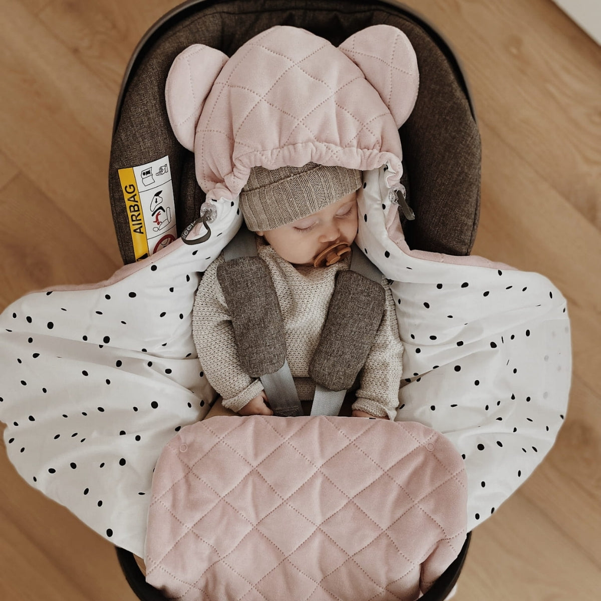 Saco Para Grupo 0 Unviersal Invierno Royal Baby Pink