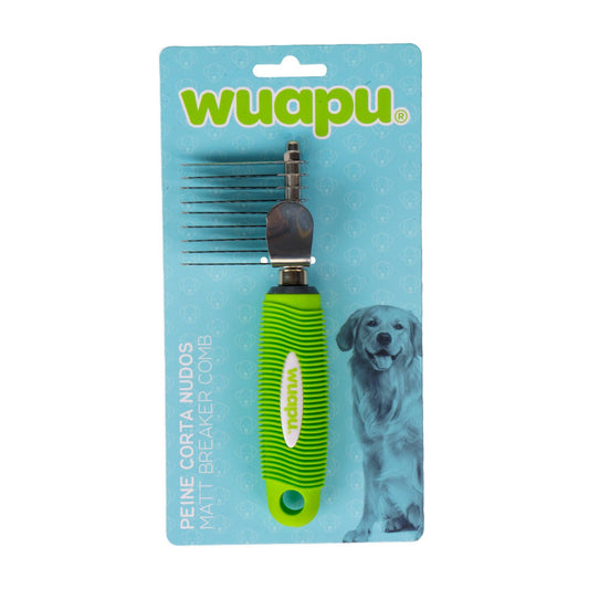 Peine Corta Nudos Wuapu, Corta Nudos Lateral Que Facilita Deshacer Nudos Del Pelo Del Perro