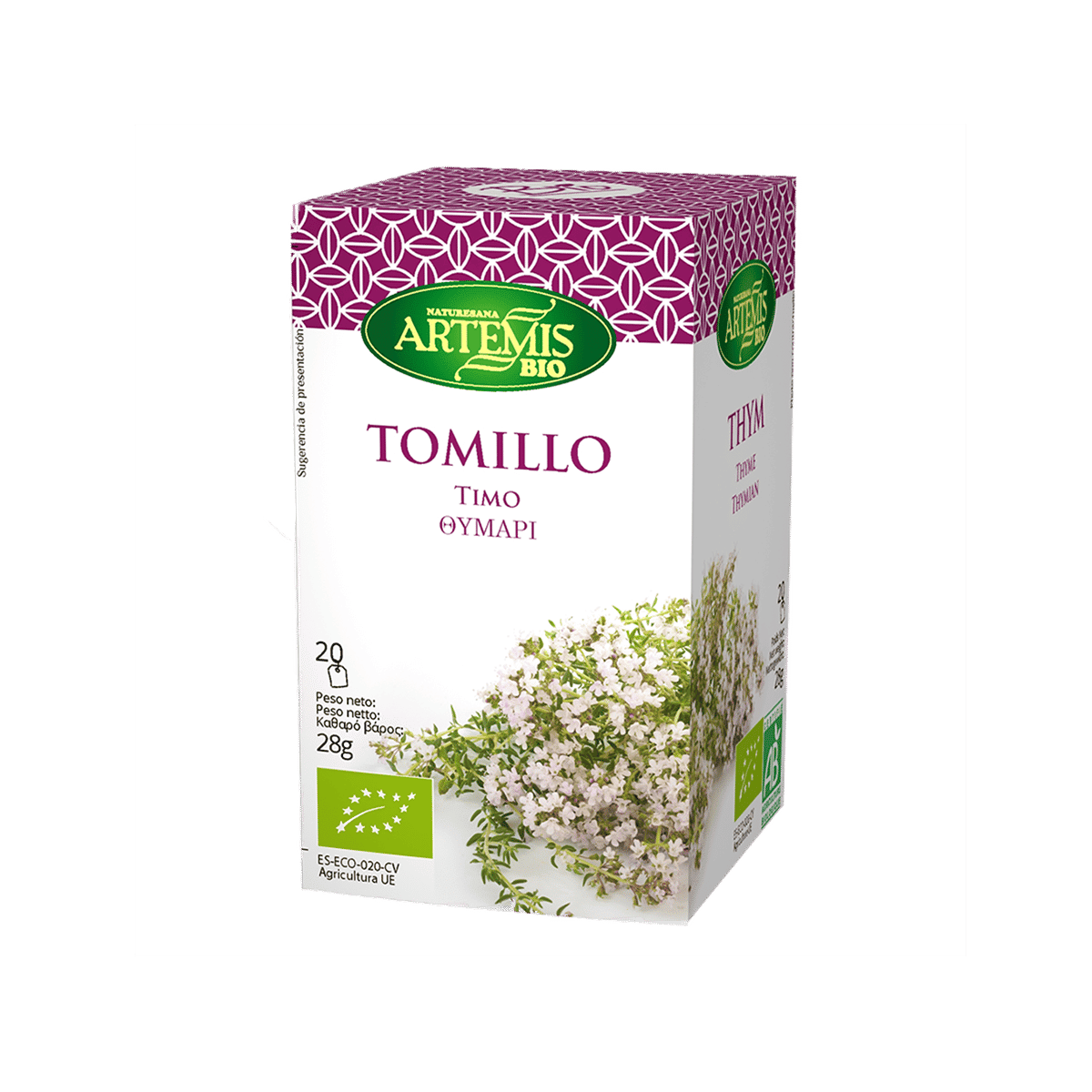 Tomillo Artemis, 20 filtros.