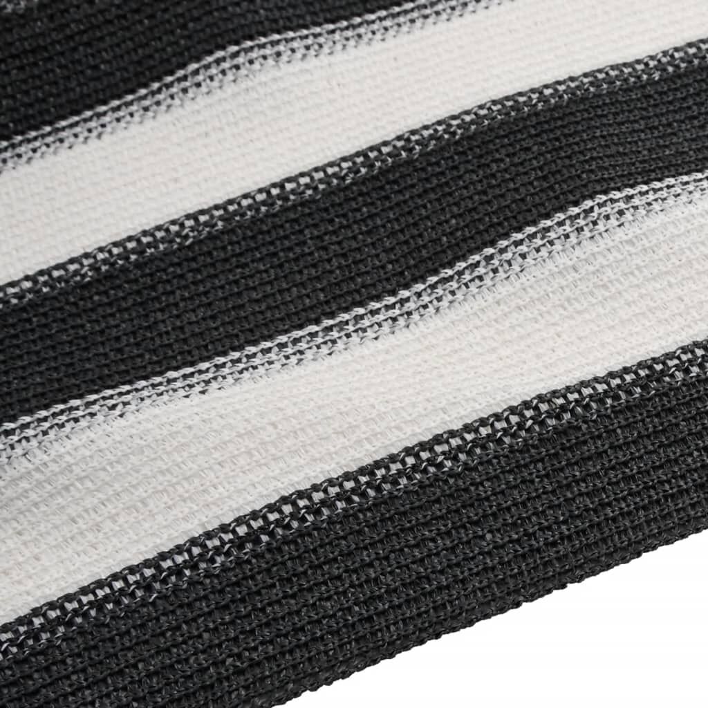 Vidaxl Red De Privacidad Hdpe Gris Antracita Y Blanco 1,5x10 M 75 G/m²_4