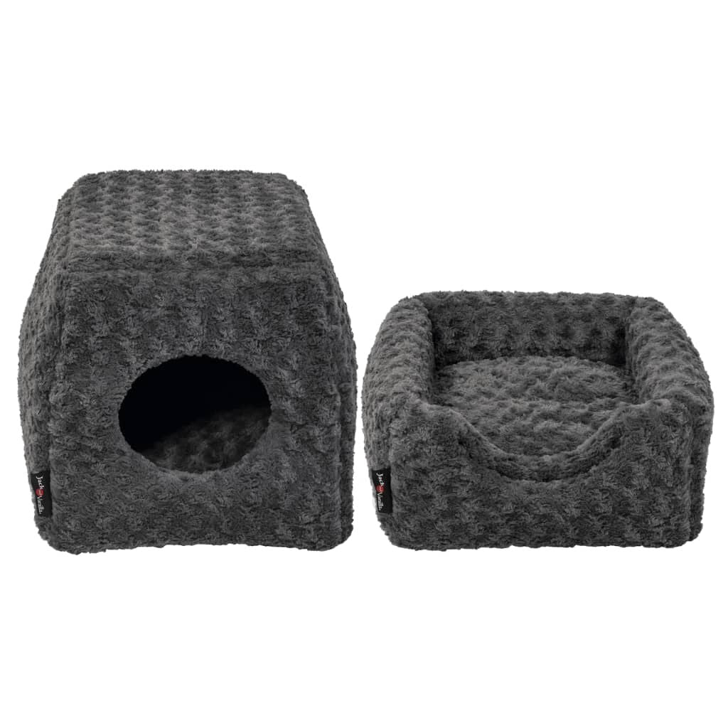 Jack And Vanilla Cueva Para Mascotas Softy S Roseta Gris 40x40x39 Cm_4