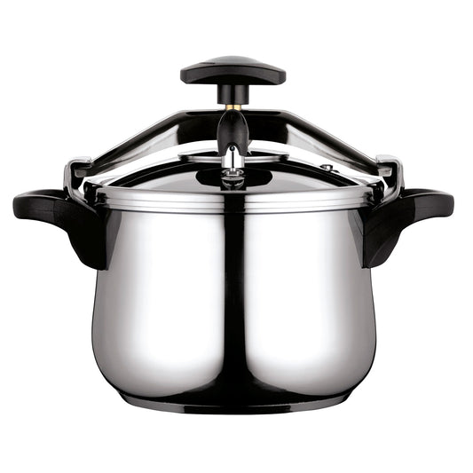 Olla Presión 8 Litros, Inducción, Express, Acero Inox. 18/10 Todas Cocinas, Fondo Termodifusor Fagor Clásica Bombe 8 Plata