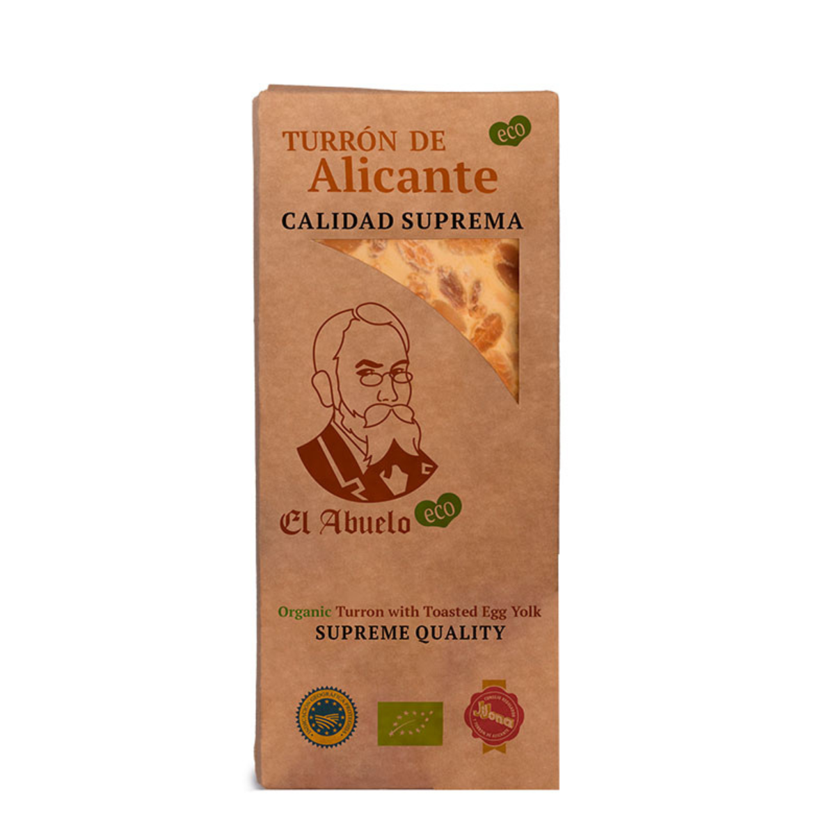 Turrón de Alicante ECO almendra El Abuelo, 200 g