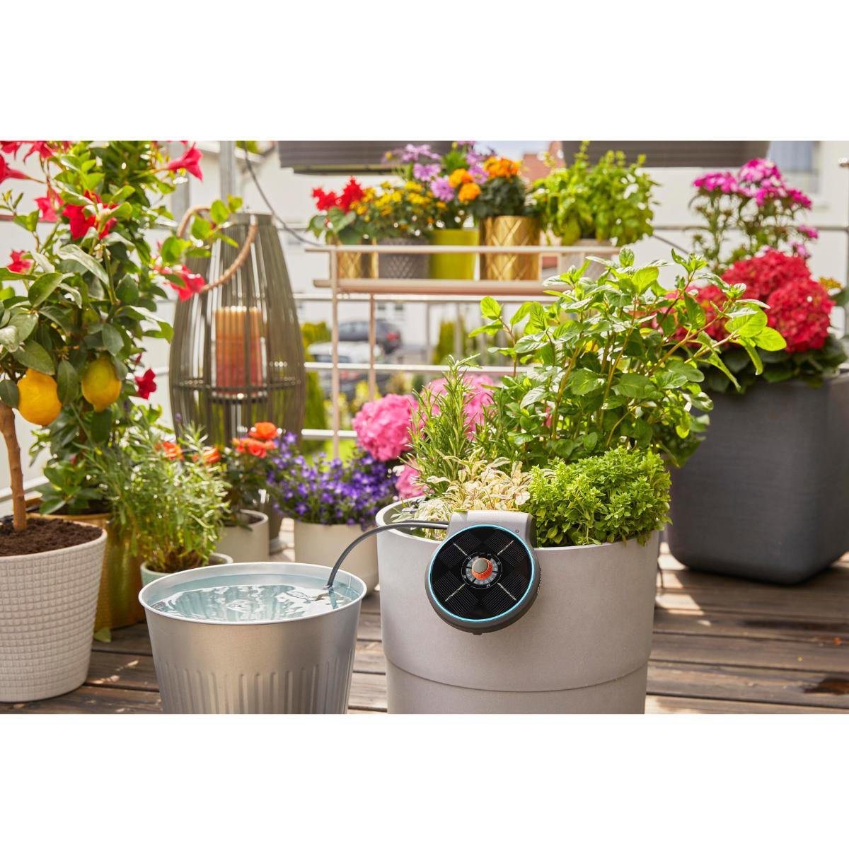 Set Riego AquaBloom Gardena Solar