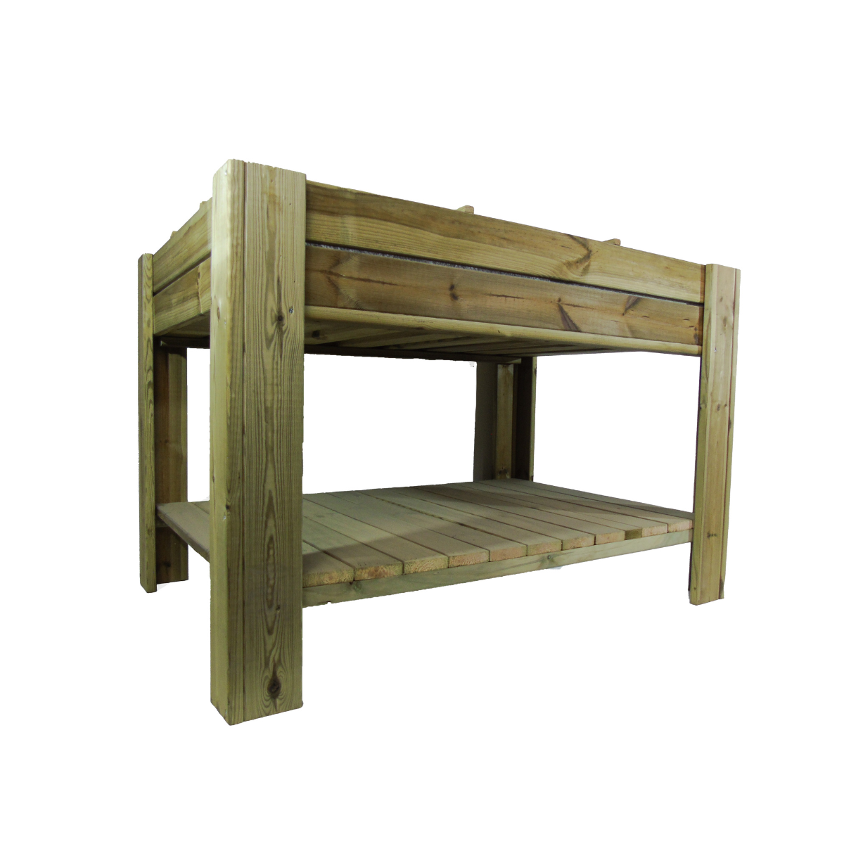 Mesa De Cultivo Tura Profunda 20cm Vidahuerto Con Bandeja Y Separadores 120x80x80 Cm.