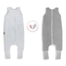 Saco De Dormir Con Pies Reversible T-m Jersey Algodón Melange Light-dark Grey