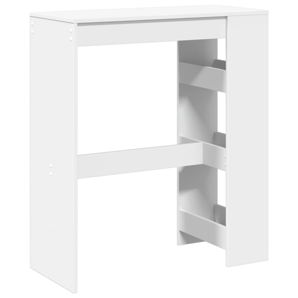 Mesa Alta Con Estantes Madera Ingeniería 90x40x103,5 Cm_4
