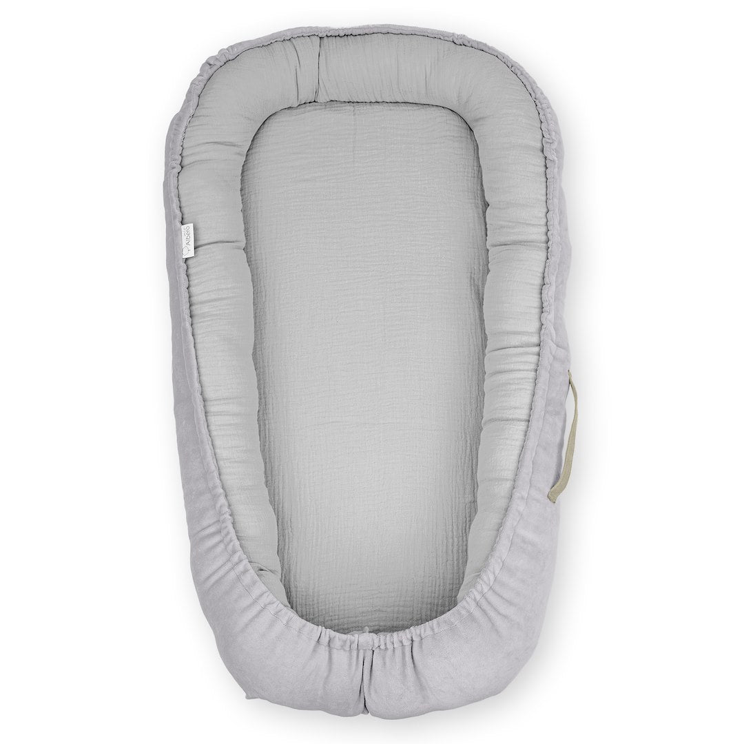 Cuna Nido Colecho Bebe Muselina Gris
