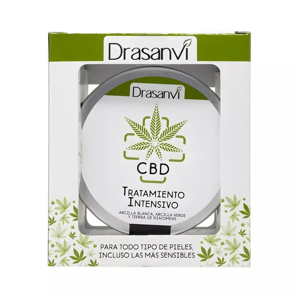 Crema facial CBD mezcla de arcillas 140 g Drasanvi