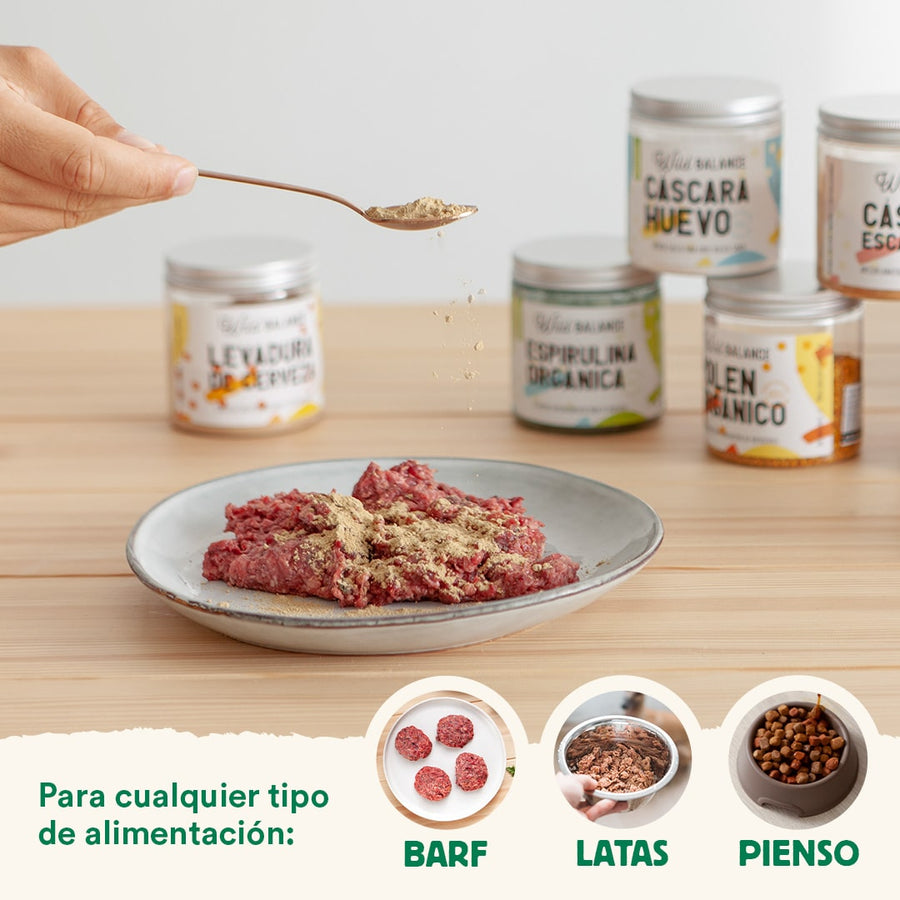 Cáscara de Huevo Orgánica Suplemento para mascotas Wild Balance 140 g