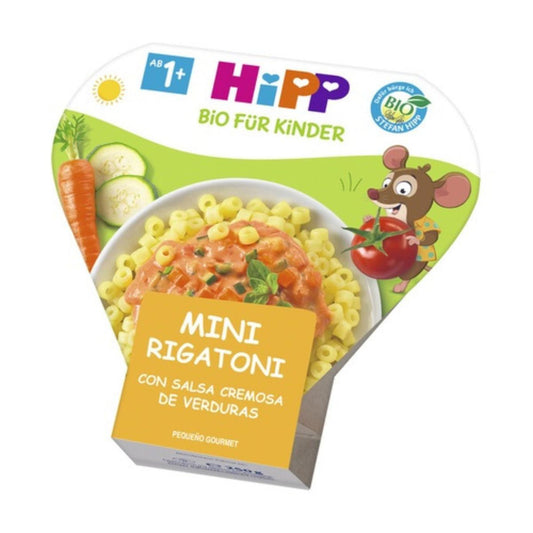 Mini rigatoni con salsa cremosa de verduras  HIPP 250 g.