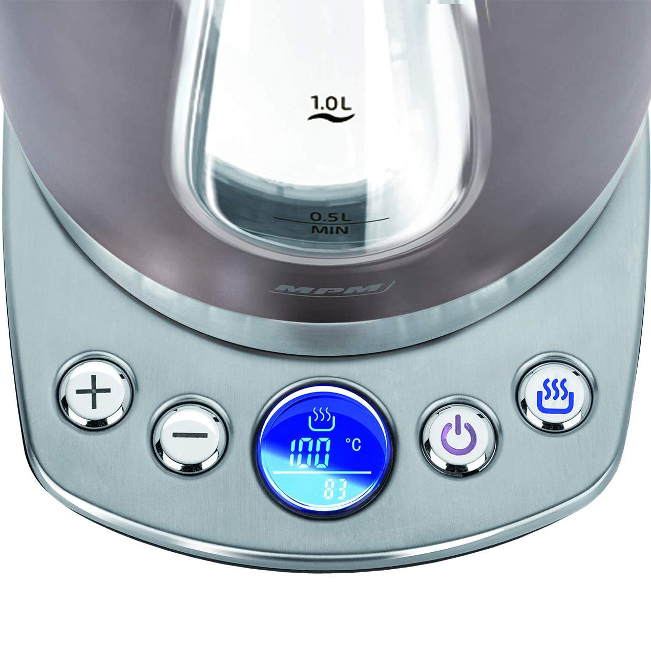 Hervidor Agua Eléctrico, 1,7l, Sin Bpa, Acero Inox, Panel De Control, Resistencia Oculta, Base 360º Mpm Mcz-57/b1, 2200w_2