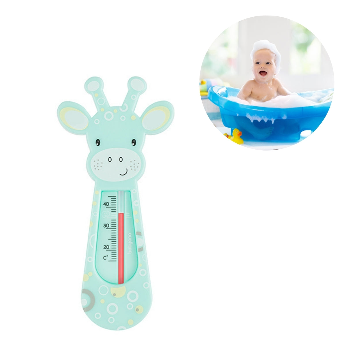 Termometro Del Agua Para Bebés Girafa Mint