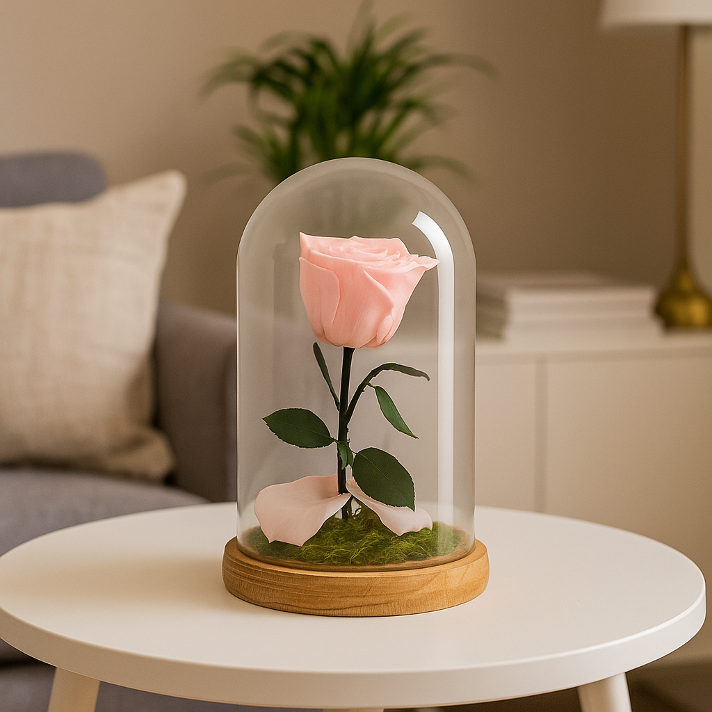 Mundo Eterno Rosa En Cúpula Rosa Claro (light Pink) 12x20cm_4