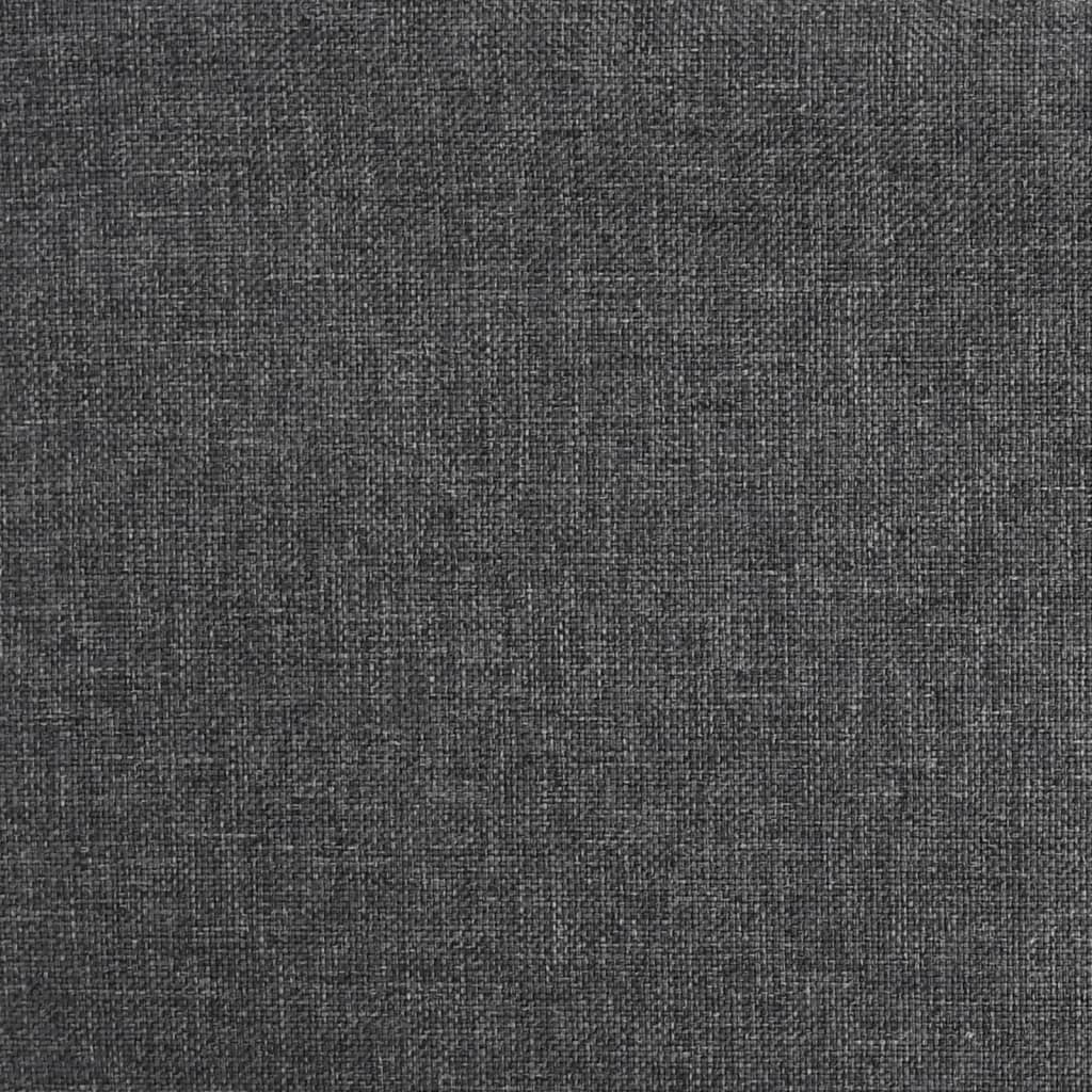 Taburete De Cocina Giratorio Tela Gris Oscuro_5
