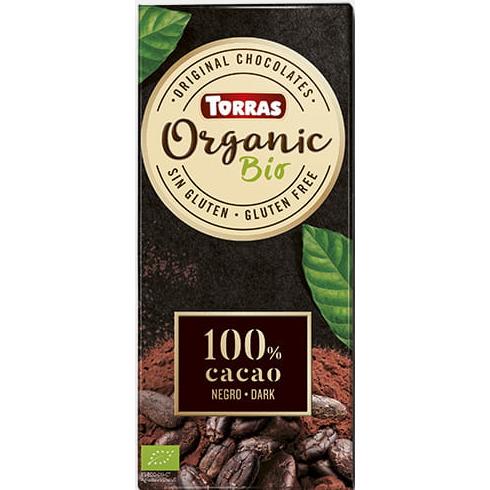 Chocolate Negro 100% Bio Vegano Torras 100 gr