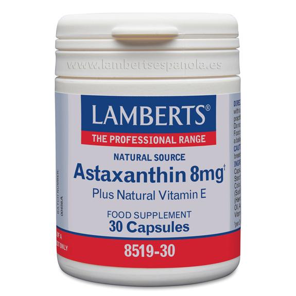 ASTAXANTINA CON VITAMINA E Lamberts 30 Caps