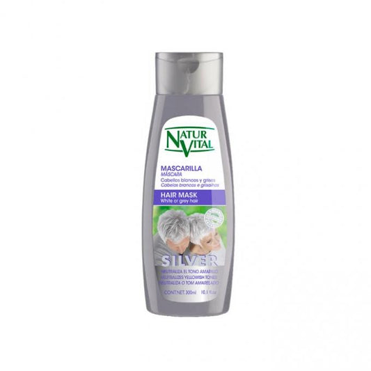 mascarilla SILVER white or gray hair 300 ml NATUR VITAL