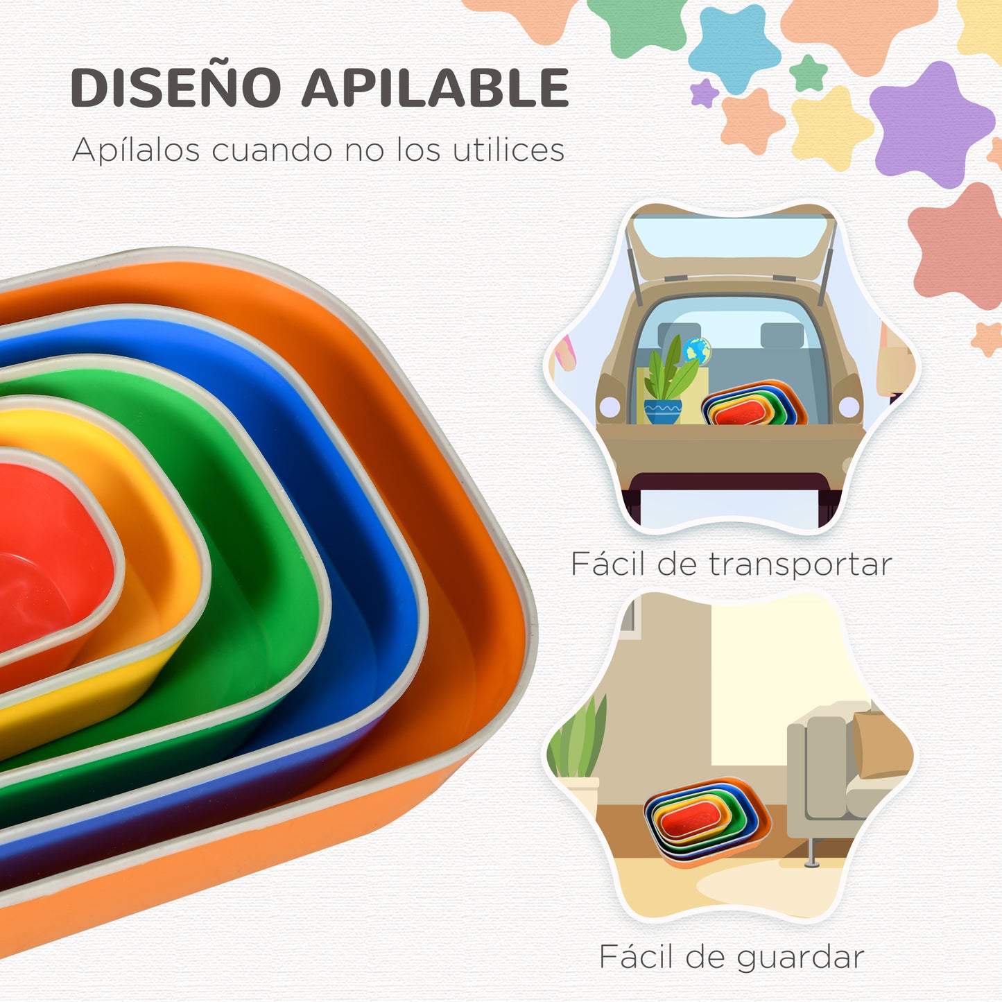 Zonekiz Piedras De Equilibrio Para Niños De 3-8 Años 36x27,5x31 Cm Multicolor_5