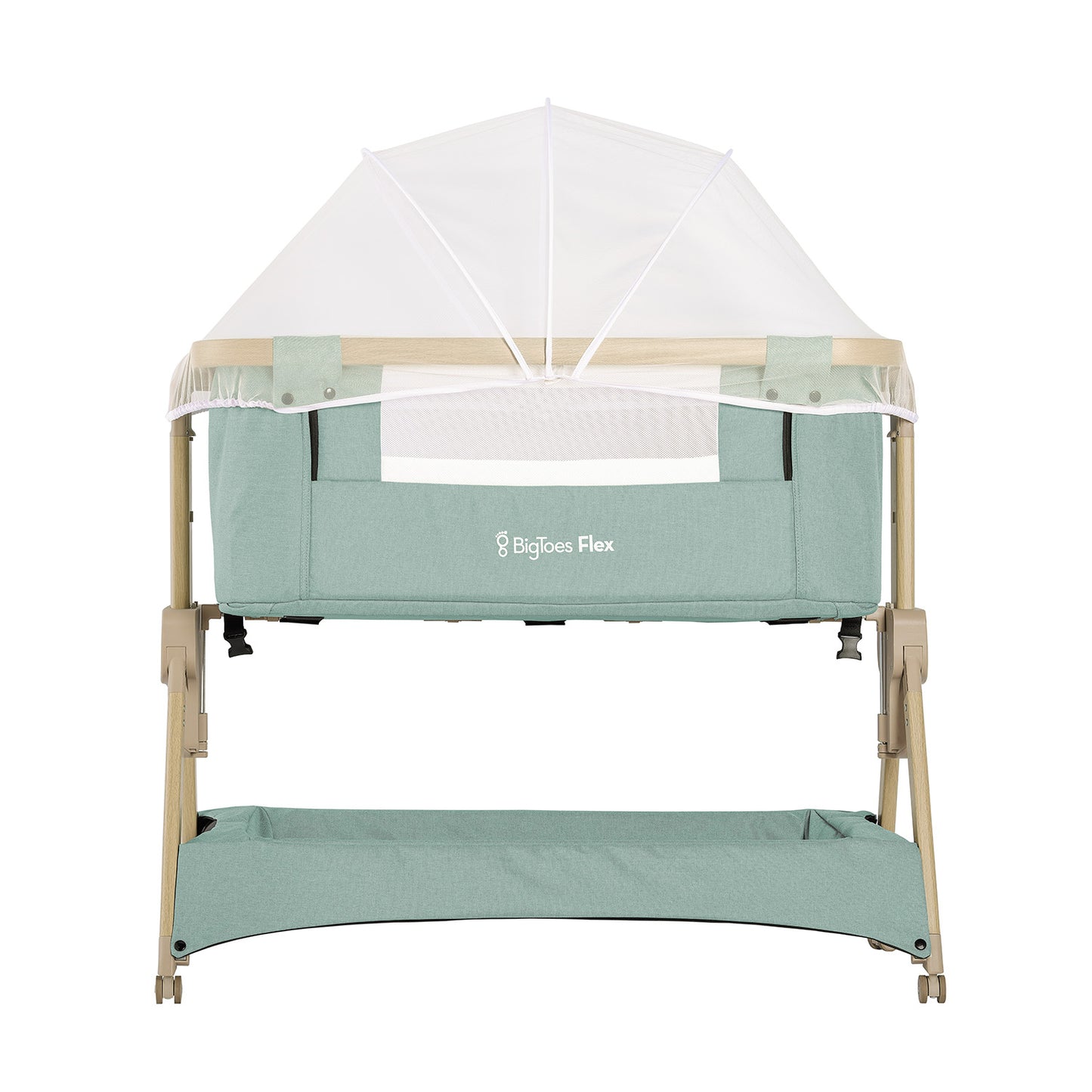 Minicuna De Colecho Plegable Bigtoes Flex Green Mineral