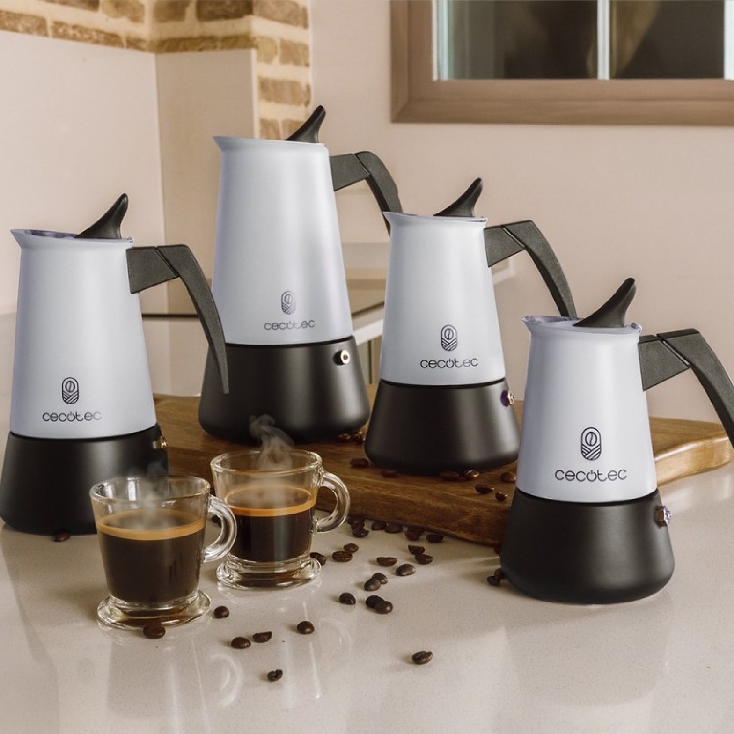 Cecotec Cafetera Italiana Piccolina 600 Blue. 300ml, 6 Tazas De Café, Acero Inoxidable, Apta Todas Superficies, Filtro P_4