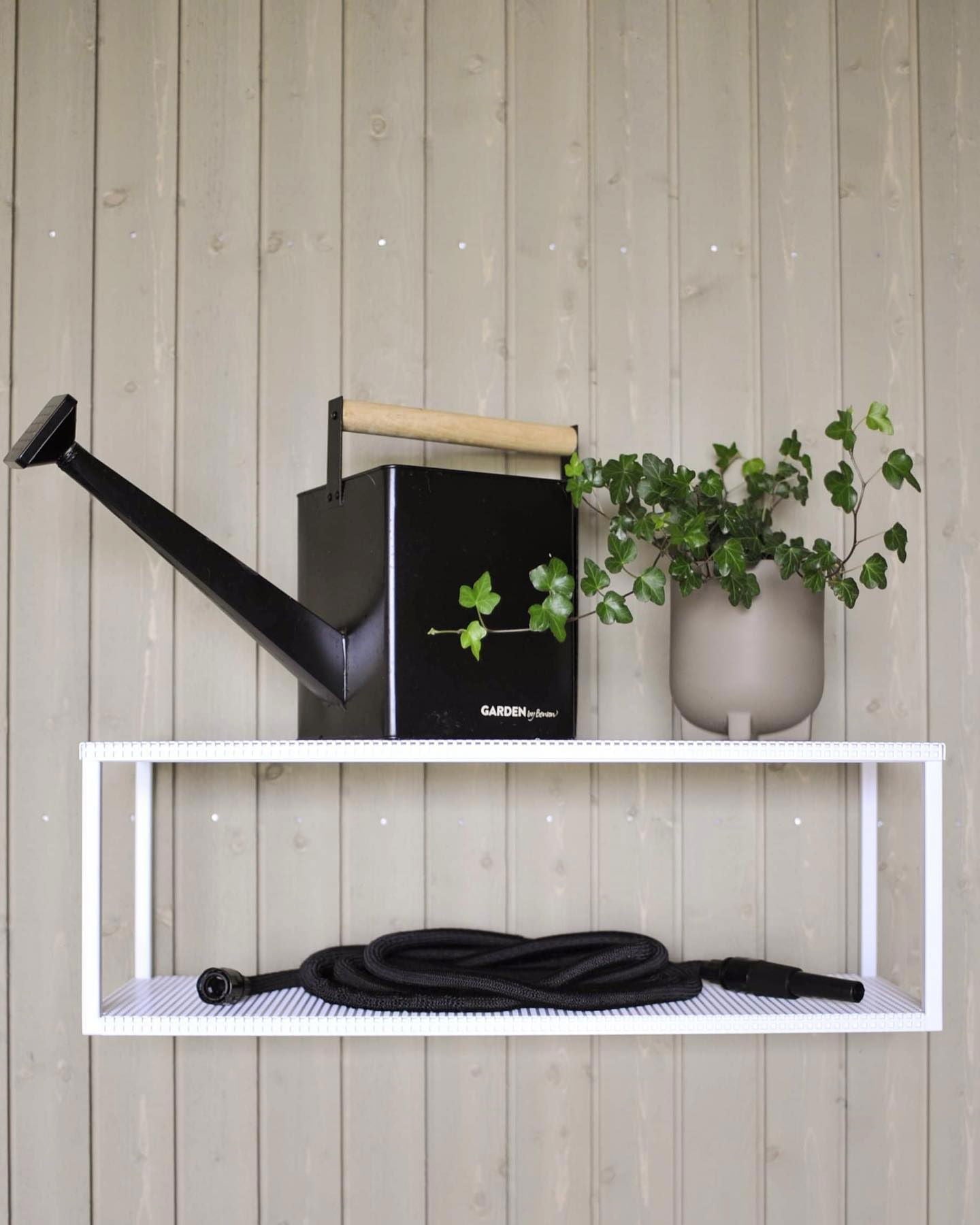 Manguera De Riego Deluxe - Negro, 50 M, Tejido, Látex, Se Expande Con El Agua.