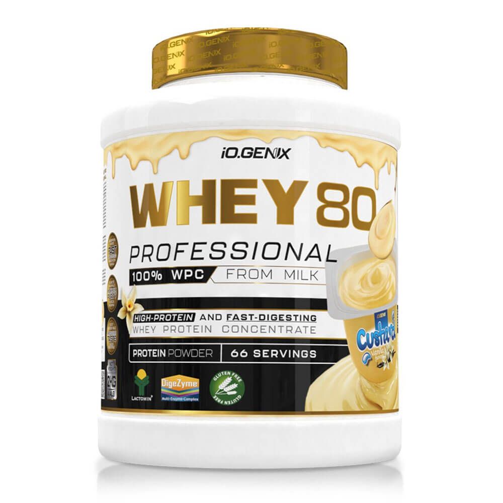 Whey 80 Profesional - 2kg - Natillas - Proteina De Suero Whey - Io.genix_0