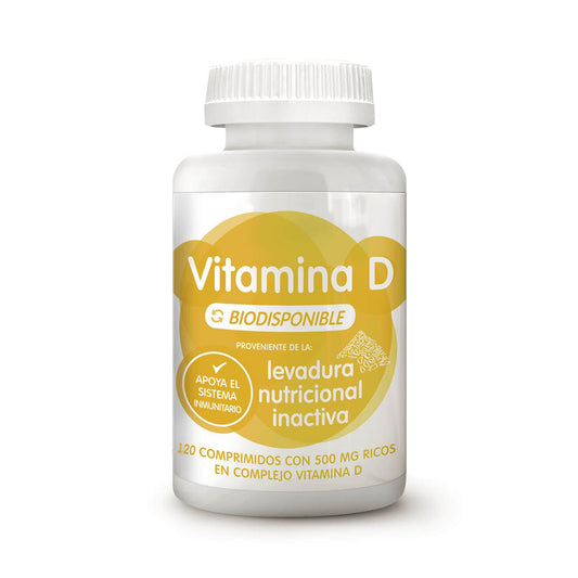 Vitamina D biodisponible proveniente de levadura Energy Feelings 120 comprimidos (120uu./500mg.)