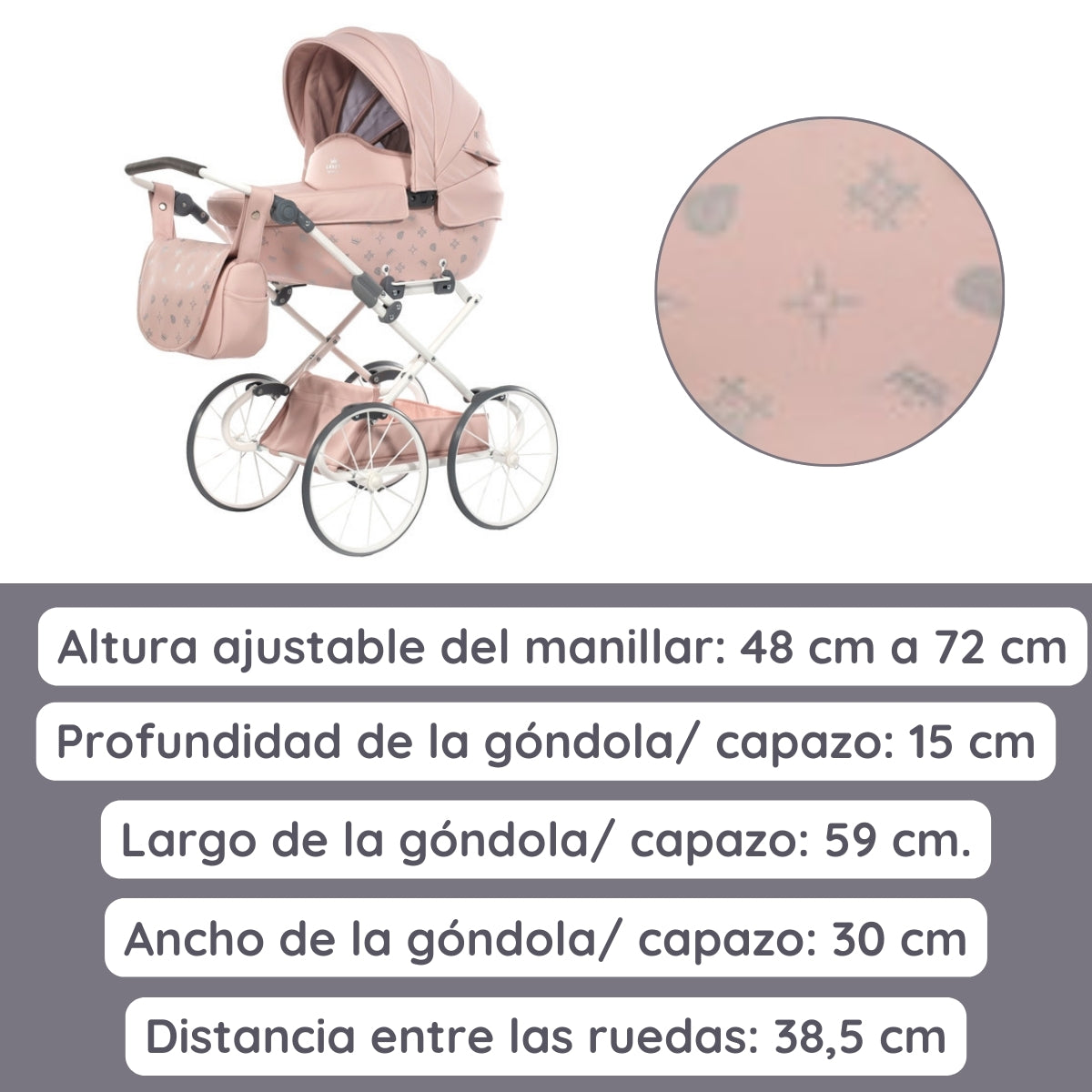 Carro De Muñecas Imperial Classic_pink_4