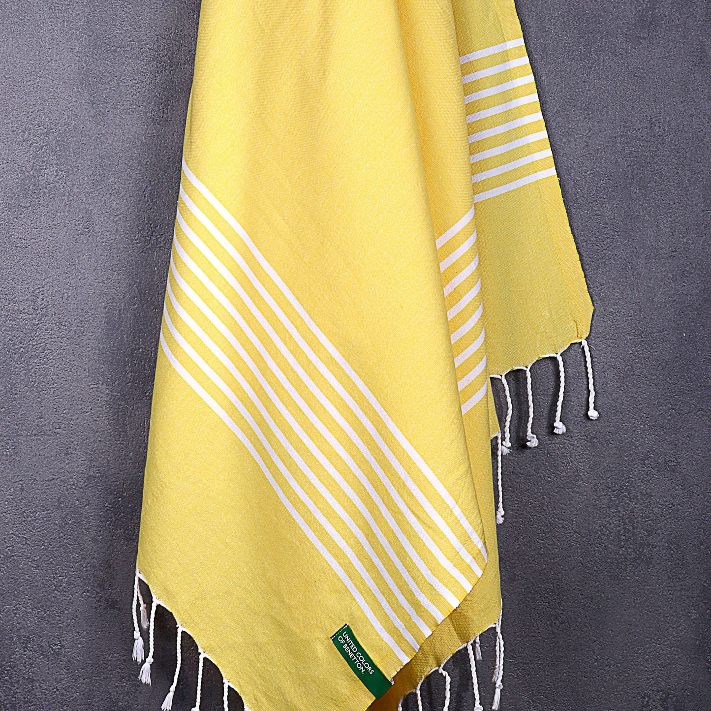 Hamman 80x165cm 170gsm 100%algodon Amarillo Casa Benetton_5