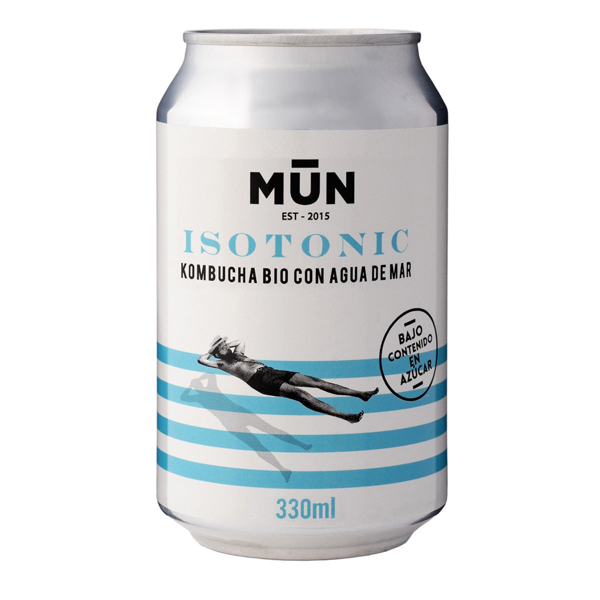 Lata de kombucha isotónica con agua de mar MunKombucha 330 ml