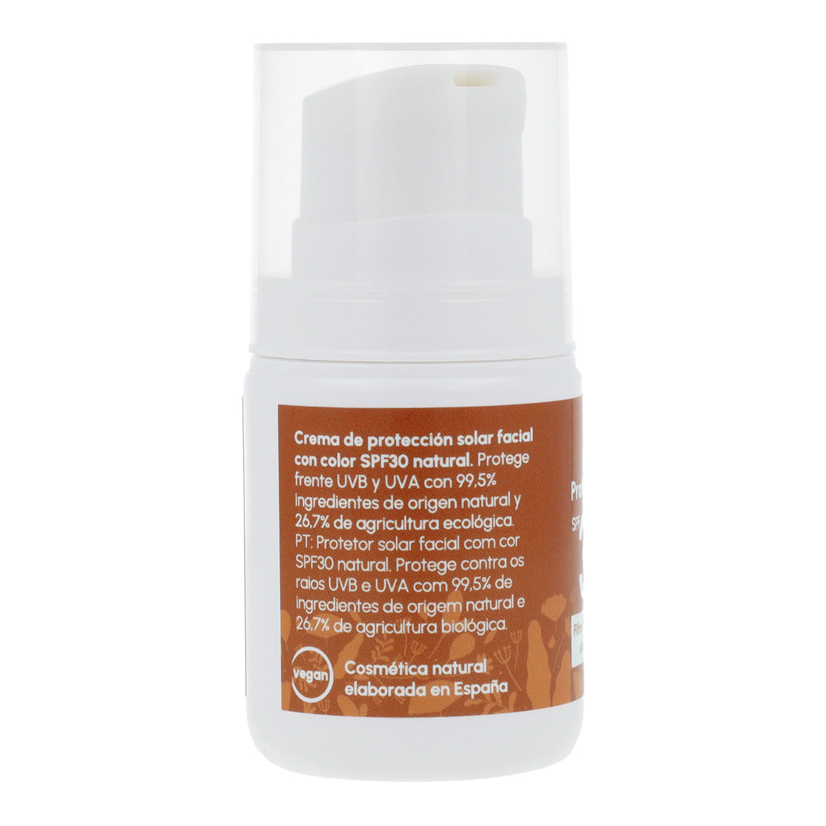 Crema de Protección Solar Facial con Color 100% mineral SPF30 Planeta Huerto 50 ml