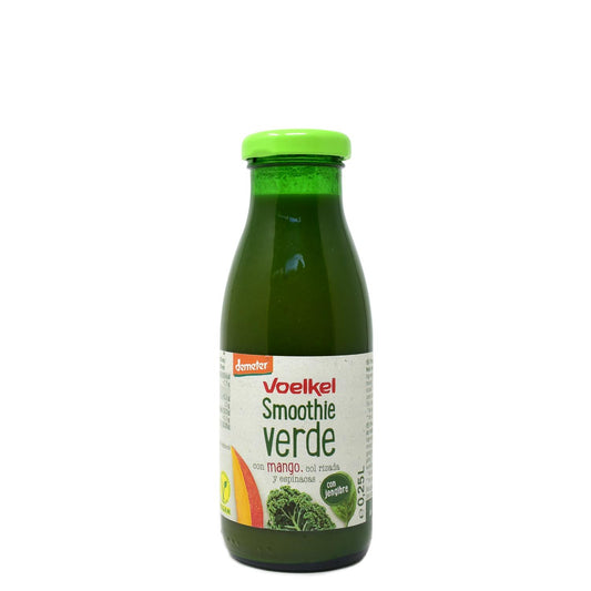 Smoothie verde de Mango , Kale y Espinacas Voelkel 250ml