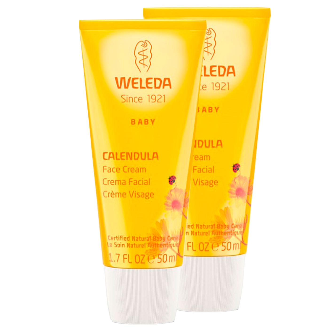 Pack Promo 2 uds Crema facial Bebés de Caléndula Weleda, 50ml