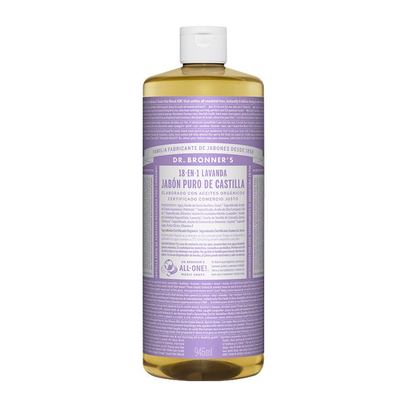 Jabón Líquido Pure Castilla Lavanda BIO Dr. Bronners 475 ml