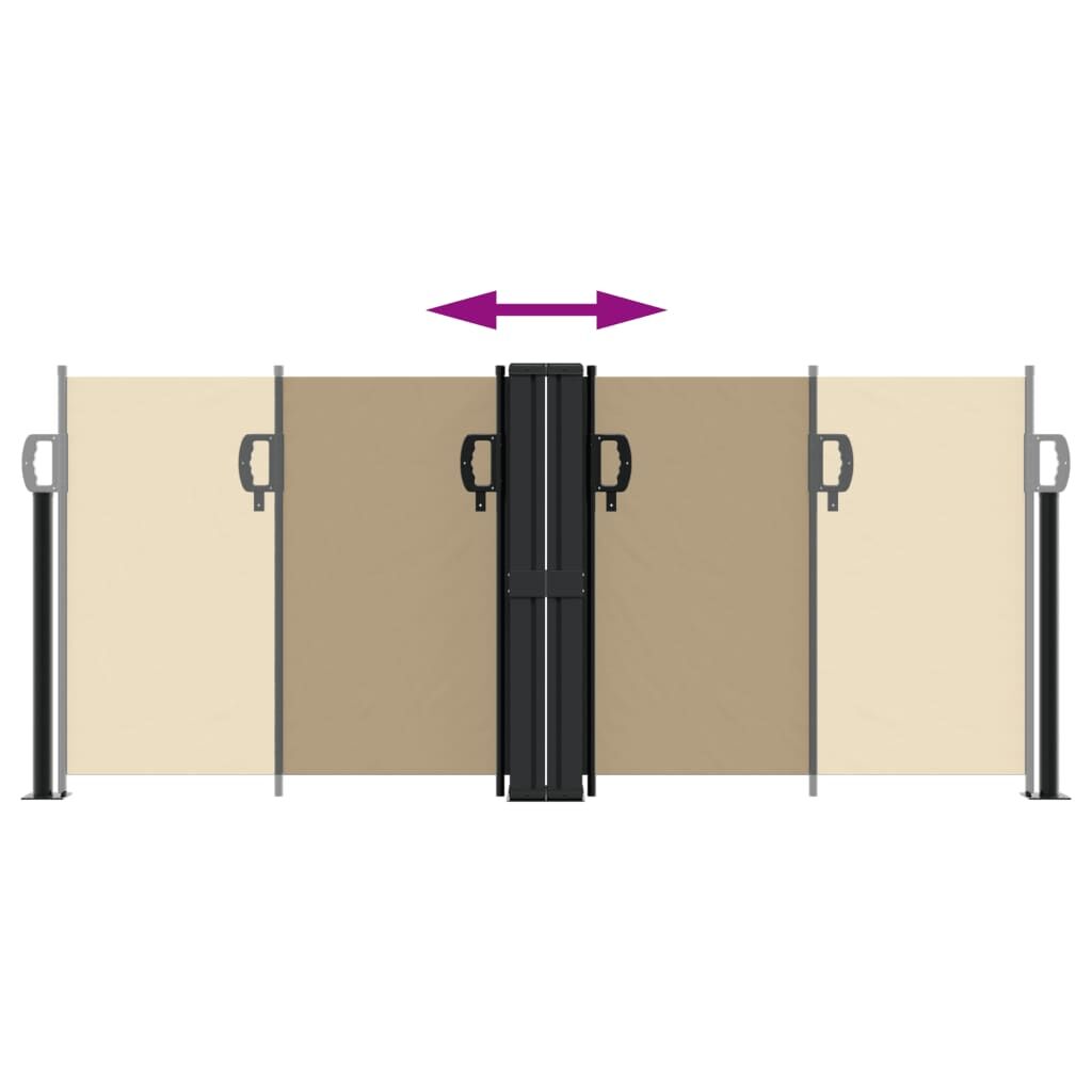 Vidaxl Toldo Lateral Retráctil Beige 100x600 Cm_4