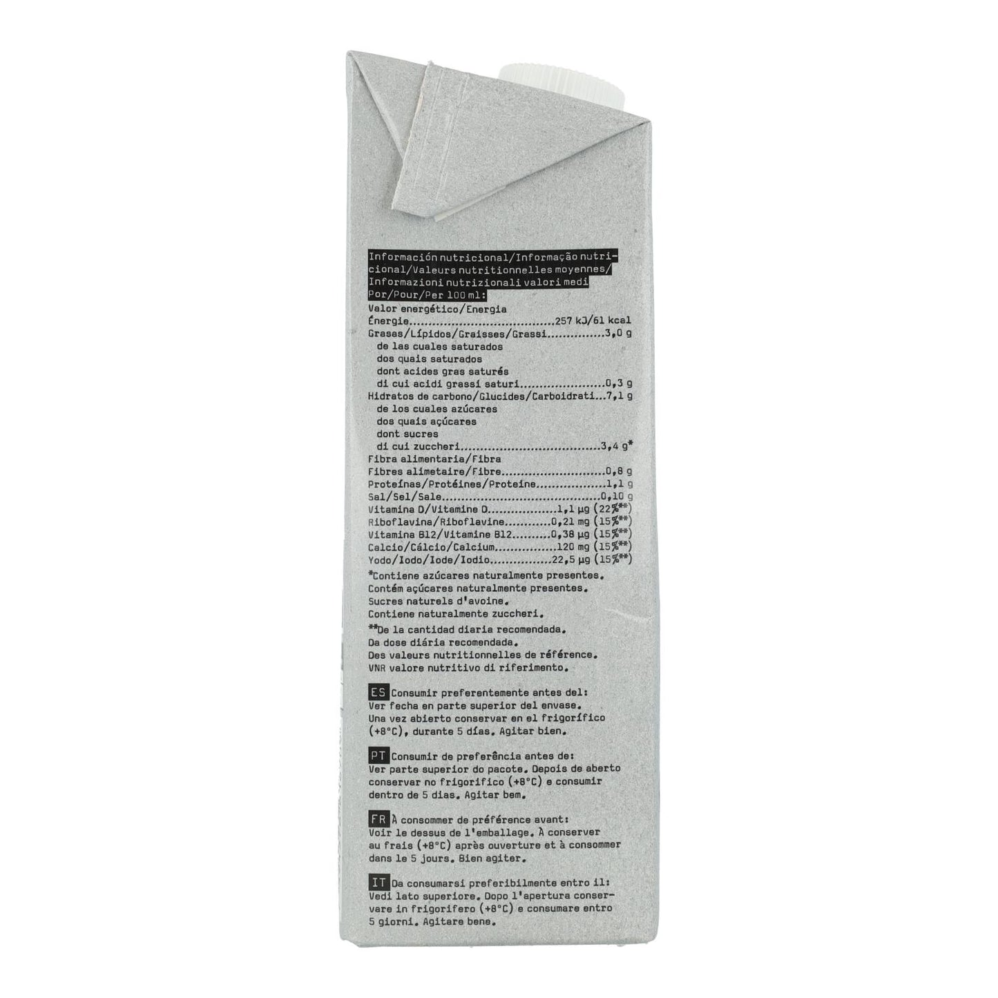 Bebida Avena Barista Oatly 1 L