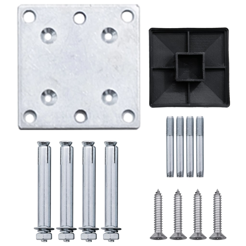 Panel De Valla Wpc Negro 95x186 Cm / Vetonek_5