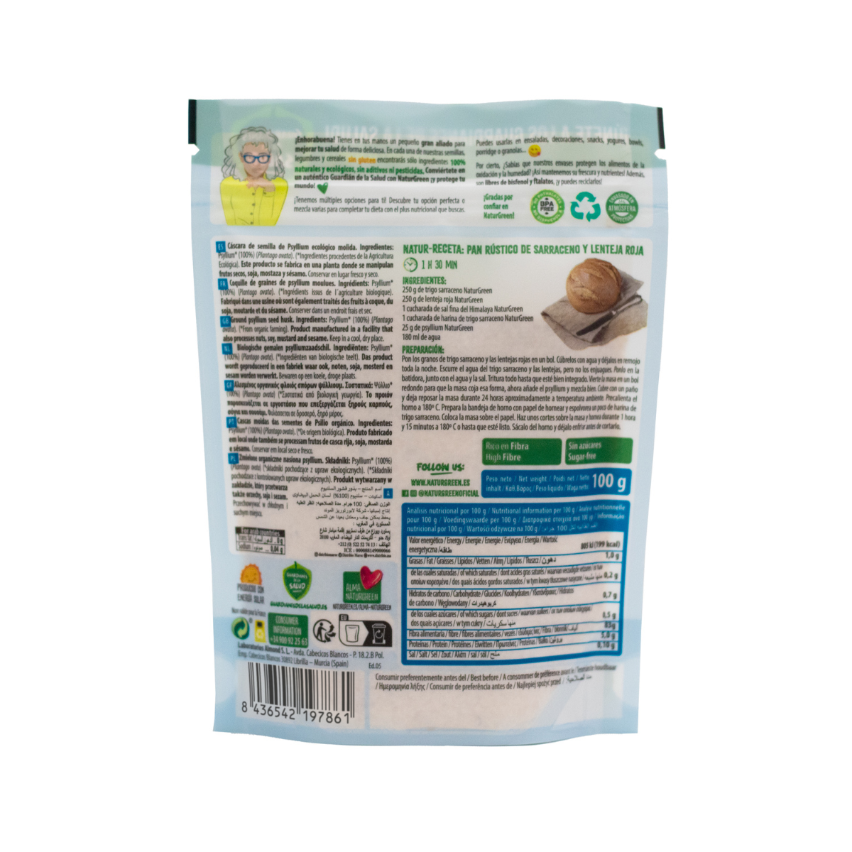 Semillas Psyllium BIO NaturGreen 100 g