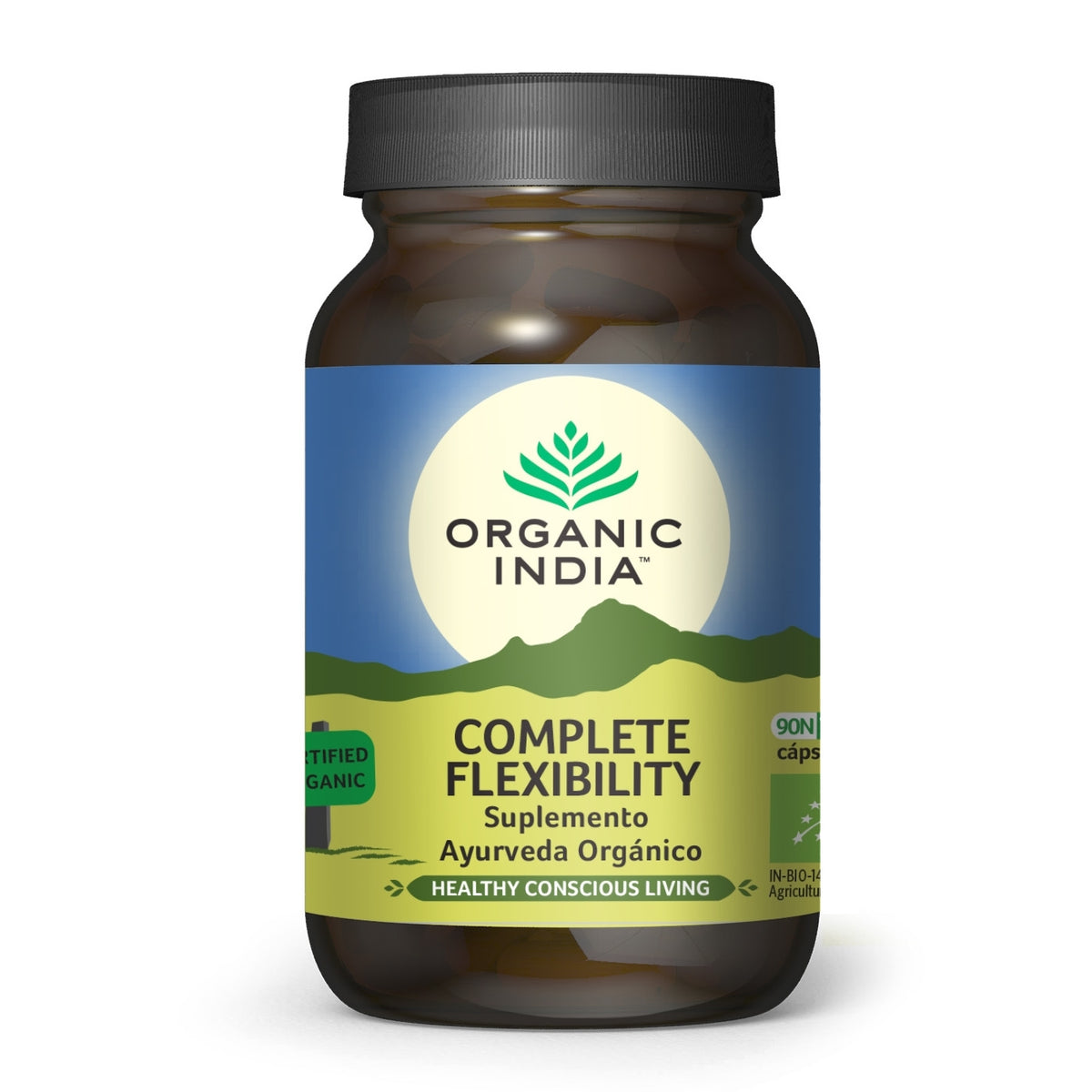 Complete Flexibility Suplemento Ayurveda Orgánico Organic India 90 cápsulas