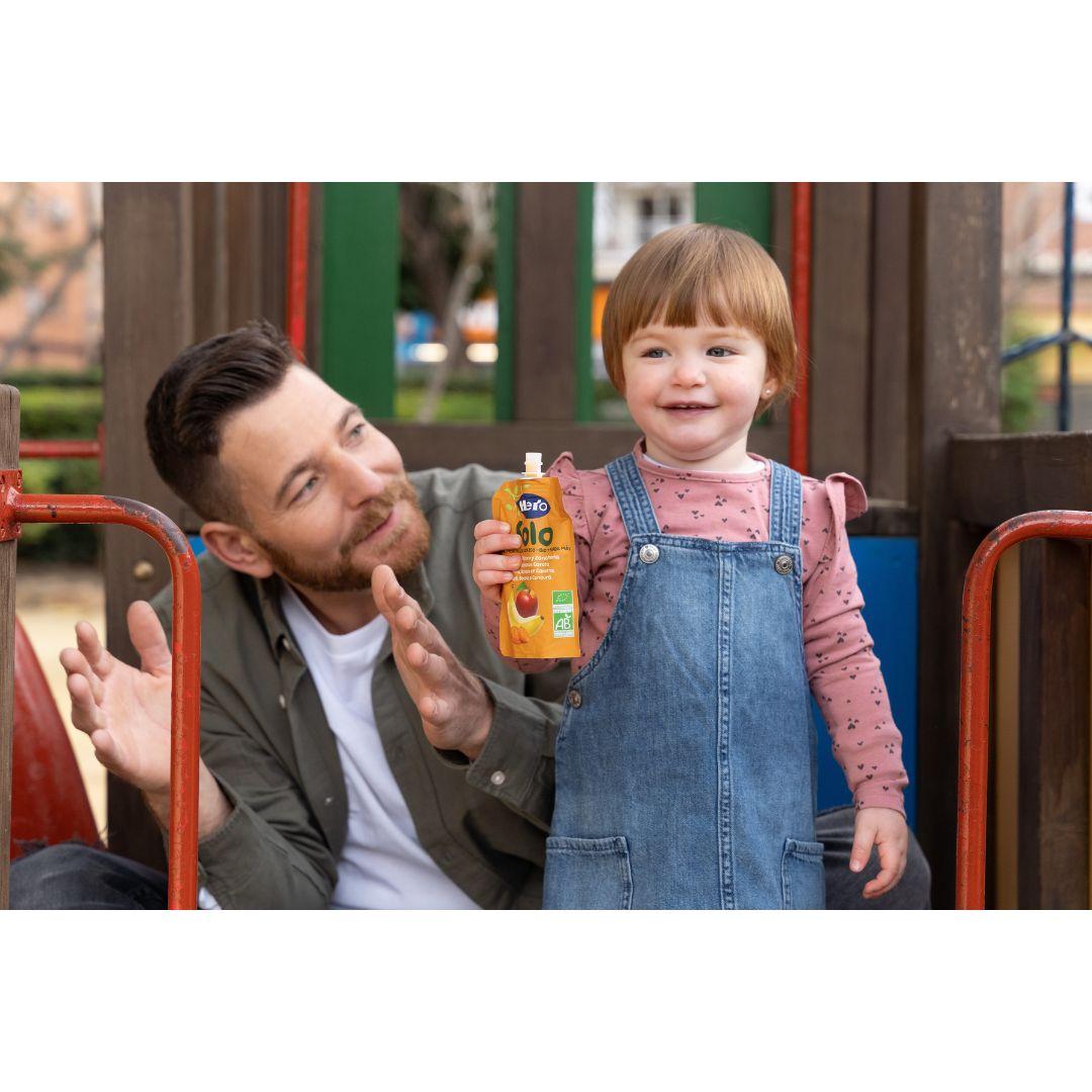 Bolsita de de Manzana, Plátano y Zanahoria 100% Eco 100 g- Hero Solo