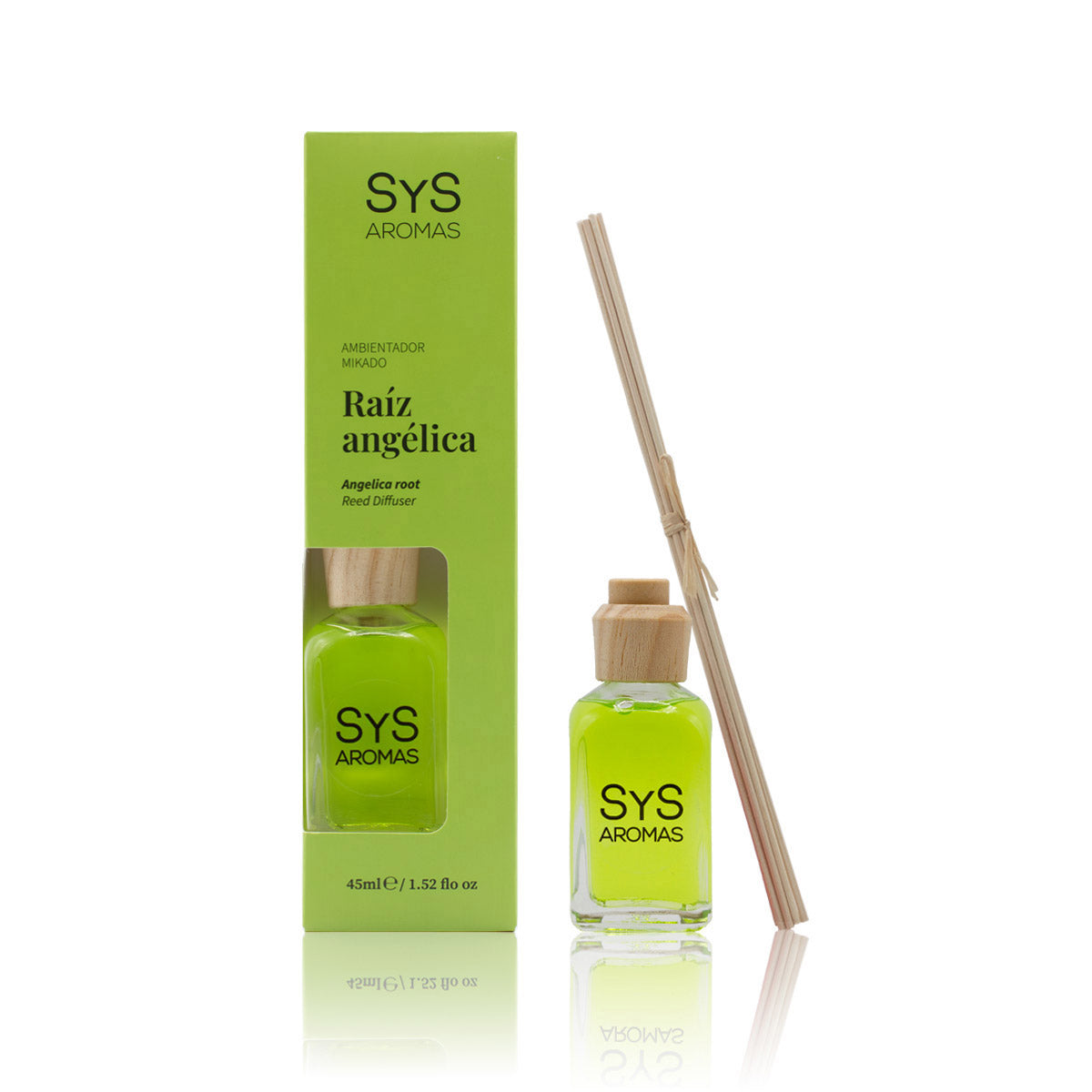 Ambientador Mikado de Raíz Angélica Origins SYS Aromas 45 ml | Aroma Herbal y Balsámico | Refrescante_0