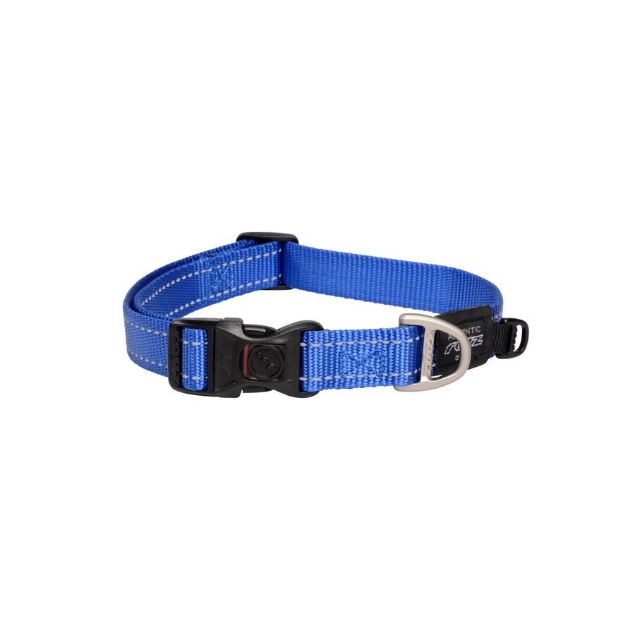 Collar Para Perro, Modelo Classic De Rogz Color Azul. Talla Xxl (63-70kg)_0