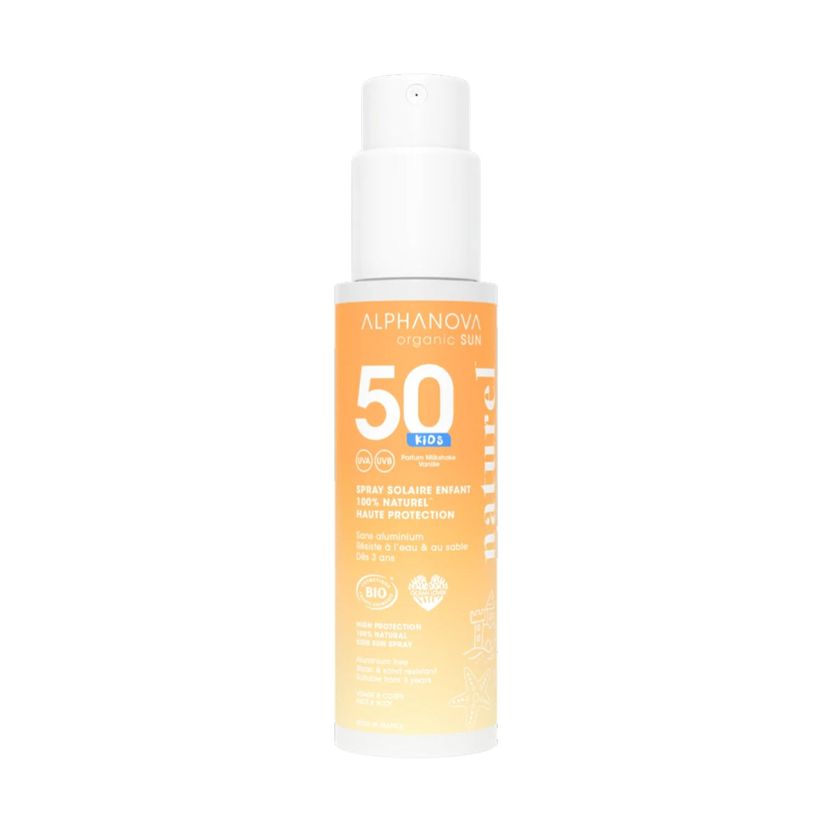 Spray solar niños bio spf50 Alphanova 100g