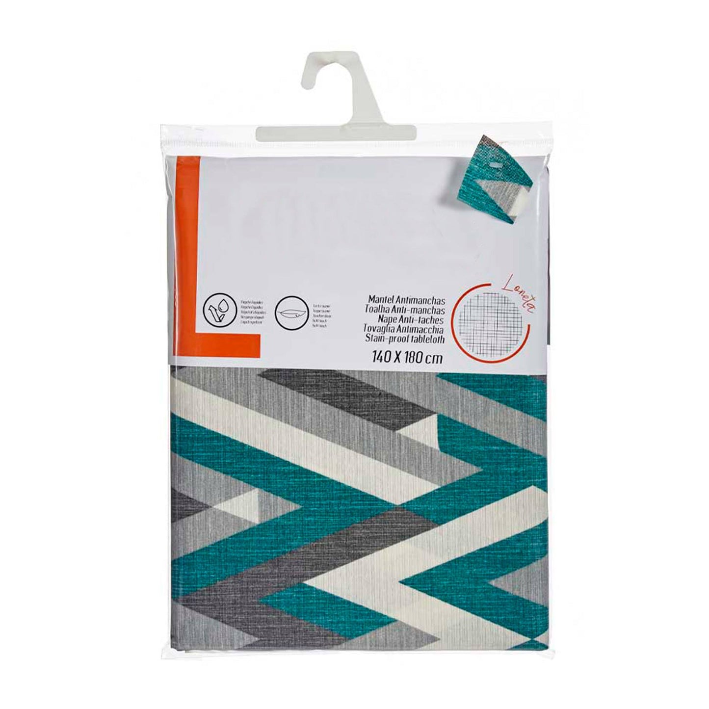 Mantel Loneta Antimanchas 140x180cm Raya Colección Kinvara